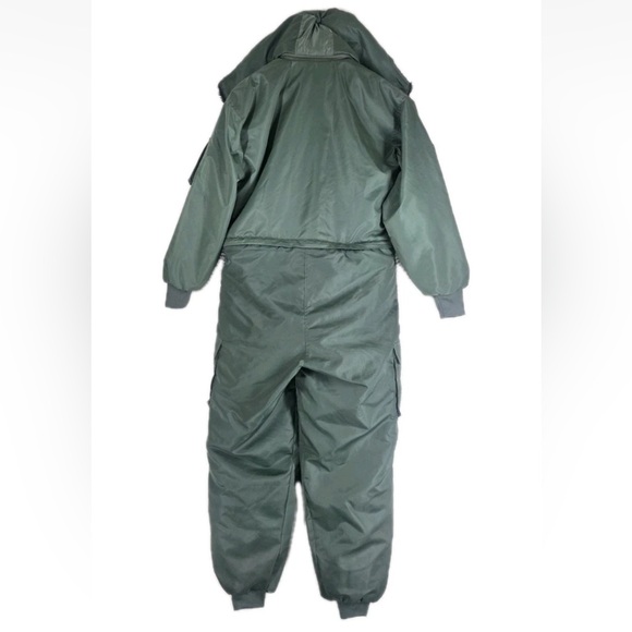 USS Enterprise Insulated Overalls Coveralls Mens 2XL Hooded Insulated Quilted - Picture 16 of 16